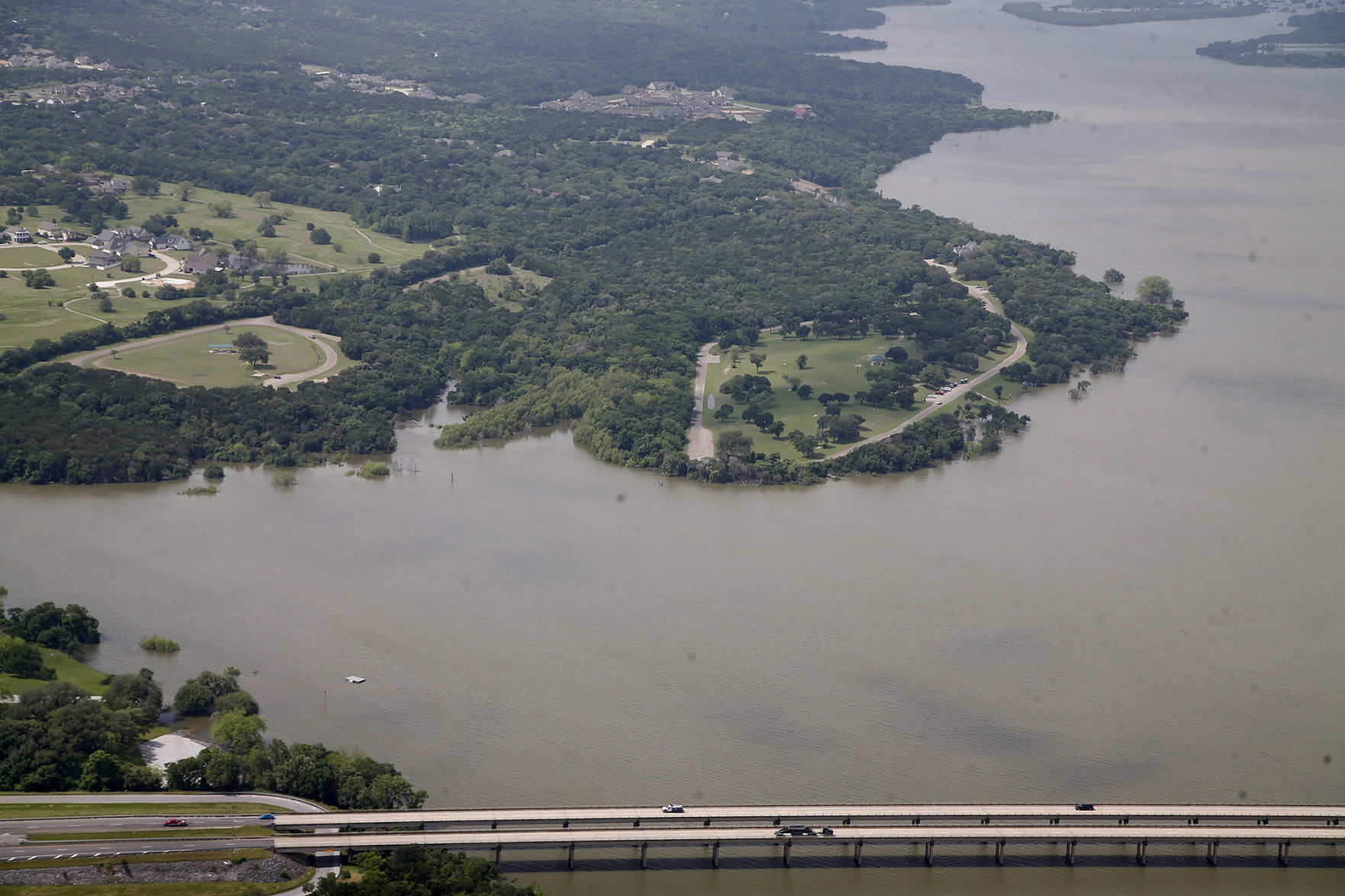 Lake Waco and dam